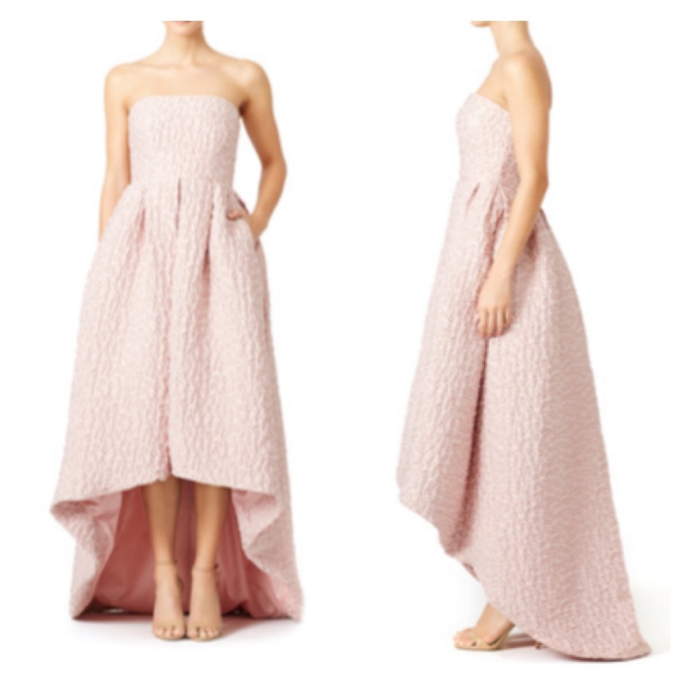 Cynthia Rowley High Low Pink Ballgown Formal Dress